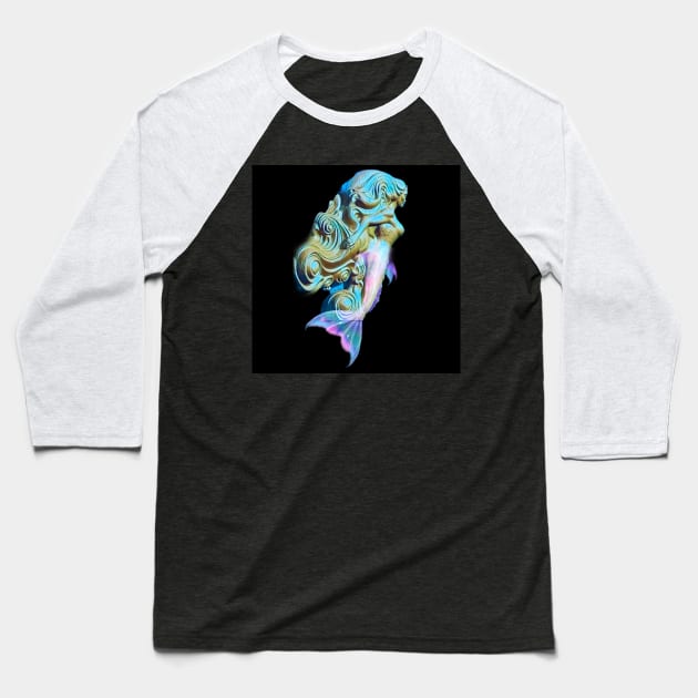 Mermaid Figurehead Baseball T-Shirt by Share_1